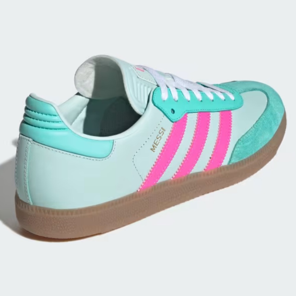 🩵💓 ADIDAS SAMBA X MESSI MINT PINK 🩵💓 - Picture 5 of 5